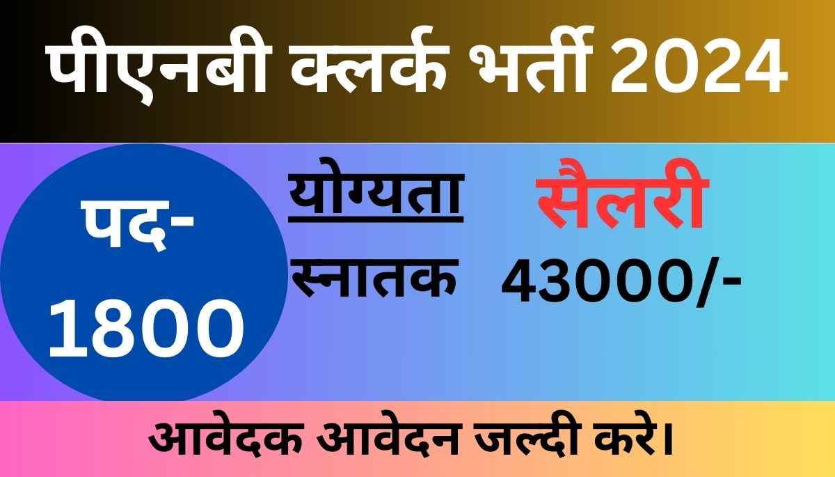 PNB Clerk Bharti 2024